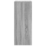 vidaXL Buffet avec LED sonoma gris 42 5x34x85 cm bois d'ingénierie