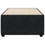 vidaXL Cadre de lit Noir 90x200 cm Velours