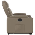 vidaXL Fauteuil inclinable électrique cappuccino similicuir