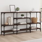 vidaXL Table console chêne marron 160x29x80 cm bois d'ingénierie