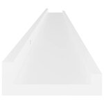 vidaXL Étagères murales 4 Pièces Blanc 115x9x3 cm