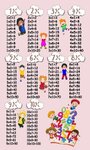 Tapis enfant Table de multiplication 100 x 160 cm - Rose