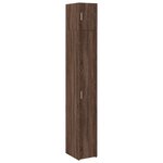 vidaXL Armoire de rangement mince chêne marron 30x42 5x225 cm