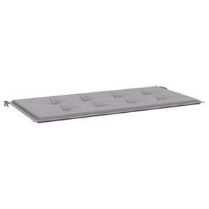 vidaXL Coussin de banc de jardin gris 100x50x4 cm tissu oxford