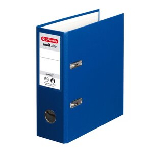 Classeur à levier PP maX.file protect A5 Bleu HERLITZ