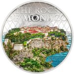 Pièce de monnaie en Argent 10 Dollars g 62.69 Millésime 2024 Architectures of the World ROCK OF MONACO