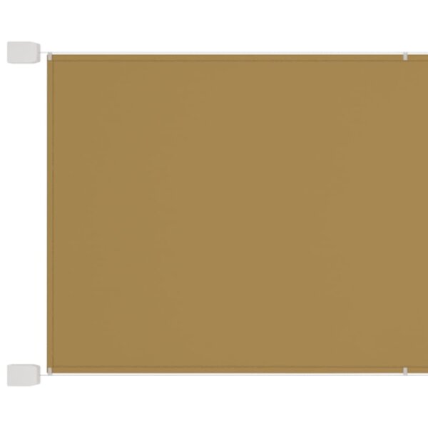 vidaXL Auvent vertical Beige 100x270 cm Tissu oxford