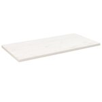 vidaXL Dessus de table blanc 110x55x2 5 cm bois de pin massif