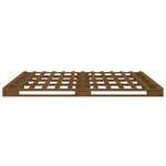 vidaXL Lit de palette marron miel 120x200 cm bois de pin massif