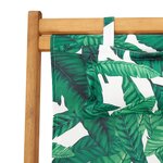 vidaXL Chaises de plage pliantes lot de 2 tissu et bois massif