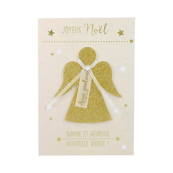 Carte de voeux - fêtes de fin d'année joyeux noël bonne et heureuse année ! Ange