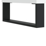 vidaXL Armoire à disques blanc 100x38x48 cm bois d'ingénierie