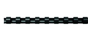 Pack 100 baguettes de reliure plastiques format A4 8 mm Noir FELLOWES