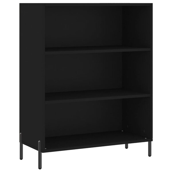vidaXL Armoire à étagères noir 69 5x32 5x90 cm bois d'ingénierie