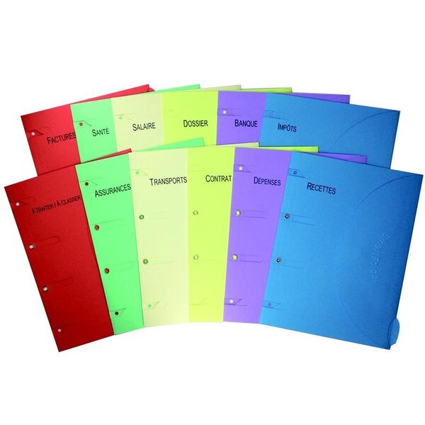 Pochette de classement Pack des 12 Thèmes SMARTFOLDER