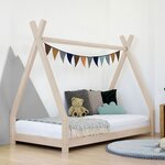 Lit tipi enfant NAKANA 120 x 200 beige