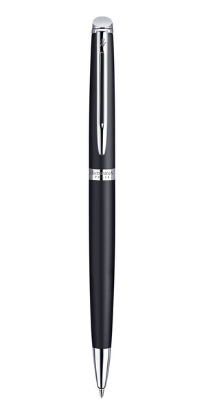 Waterman hemisphere stylo bille noir mat recharge bleue pointe moyenne coffret cadeau