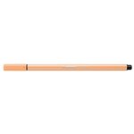 Stylo feutre dessin pen 68  orange clair x 10 stabilo