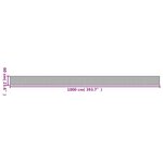 vidaXL Tapis rectangulaire gris 60x1000 cm bambou