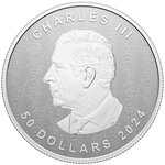 Pièce de monnaie en Argent 50 Dollars g 157.6 Millésime 2024 MAPLE LEAF
