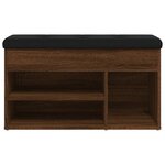 vidaXL Banc à chaussures chêne marron 82x32x45 5 cm bois d'ingénierie