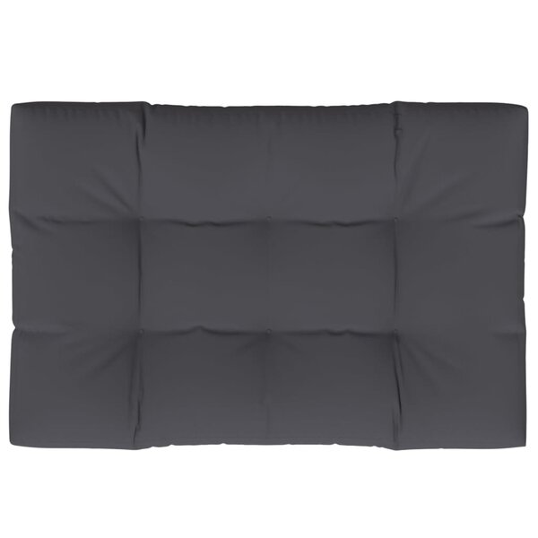vidaXL Coussin de palette anthracite 120x80x12 cm tissu