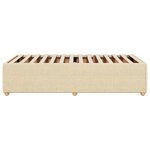 vidaXL Cadre de lit Crème 90x190 cm Tissu