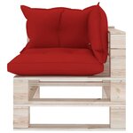 vidaXL Salon palette de jardin 4 Pièces avec coussins bois de pin