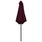 vidaXL Parasol d'extérieur et mât en aluminium 270x246 cm Bordeaux