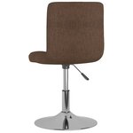 vidaXL Chaises pivotantes à manger lot de 6 marron tissu
