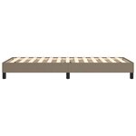 vidaXL Cadre de lit Taupe 90x190 cm Tissu