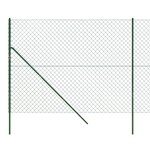 vidaXL Clôture en mailles de chaîne vert 2 2x25 m