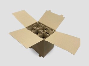10 Caisses carton renforcées pour 6 bouteilles