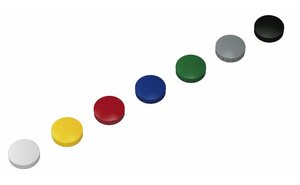 Boite de 10 Aimants MAULsolid 32mm Puiss. 0,8 kg Assorti MAUL