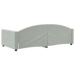 vidaXL Lit de repos gris clair 100x200 cm velours