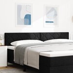 Headboard vidaXL Design en Blocs de Diamant Noir 200 cm Tissu
