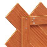 vidaXL Tête de lit cire marron 100 cm bois massif de pin