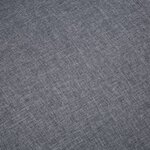 vidaXL Canapé à 2 places Tissu Gris foncé
