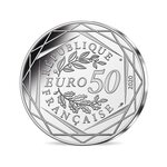 Pièce de monnaie 50 euro France 2020 argent – Grand Schtroumpf
