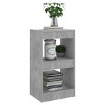 vidaXL Bibliothèque/Séparateur de pièce Gris béton 40x30x72 cm