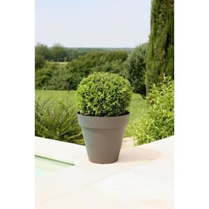 RIVIERA Pot de fleurs Soleilla - Rond - Ø 60 x 53,6 cm - Gris pailleté