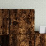 vidaXL Armoire murale chêne fumé 40x42 5x40 cm bois d'ingénierie