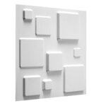 WallArt Panneaux muraux 3D Squares 12 Pièces GA-WA09