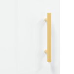 vidaXL Buffet haut Blanc brillant 34 5x34x180 cm Bois d'ingénierie