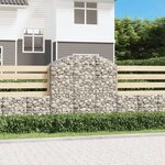 vidaXL Panier de gabions arqué 150x50x140/160 cm Fer galvanisé