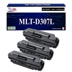 T3AZUR -3x Toners compatibles avec Samsung MLT-D307L MLTD307L pour Samsung ML-4510ND 4512ND 5012ND 5017ND