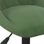 vidaXL Tabouret de bar Vert foncé Velours