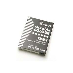 Boite de 6 Cartouches d'encre pour stylo Parallel Pen Noir PILOT