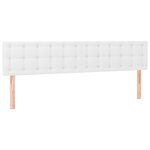 vidaXL Sommier à lattes de lit avec matelas et LED Blanc 160x200 cm