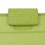 vidaXL Chaise longue aluminium textilène vert